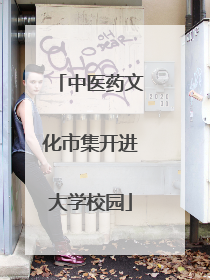 中医药文化市集开进大学校园